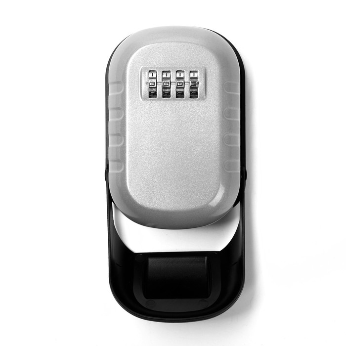 Сейф-ключница кодовая ТУНДРА, металлическая, с защитной крышкой, цвет серый - фото 1908101824