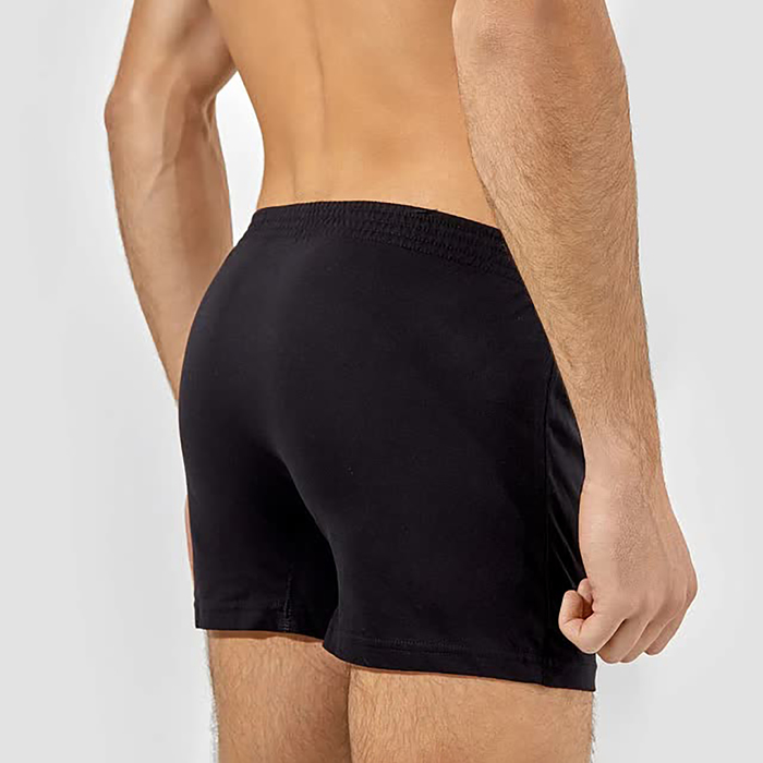 Трусы мужские шорты, цвет черный, размер 56 (3XL)