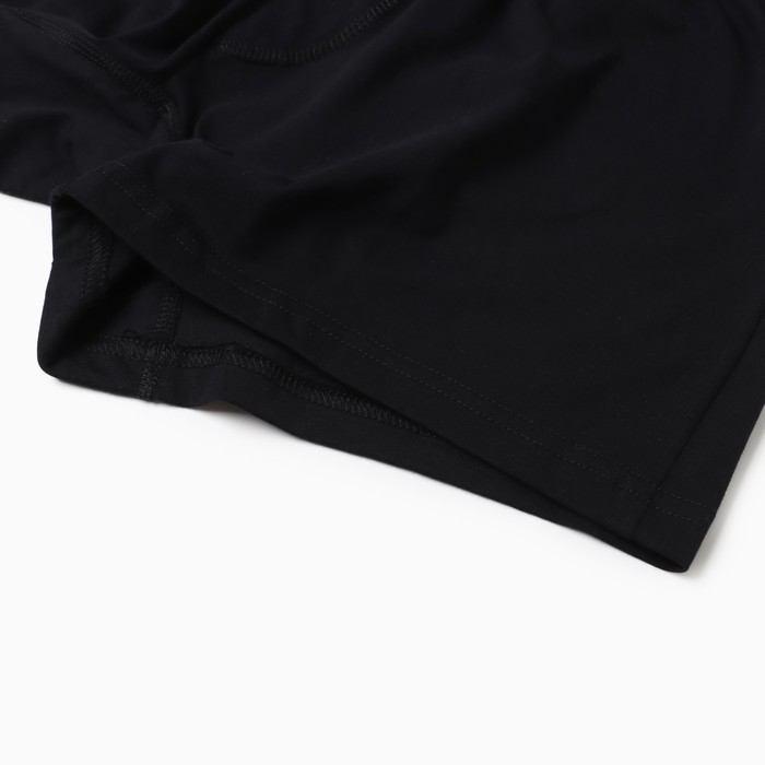 Трусы мужские шорты, цвет черный, размер 52 (XL)
