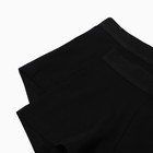 Набор мужских трусов боксеры (2 шт), цвет черный/черный, размер 50 (L) - фото 23906345