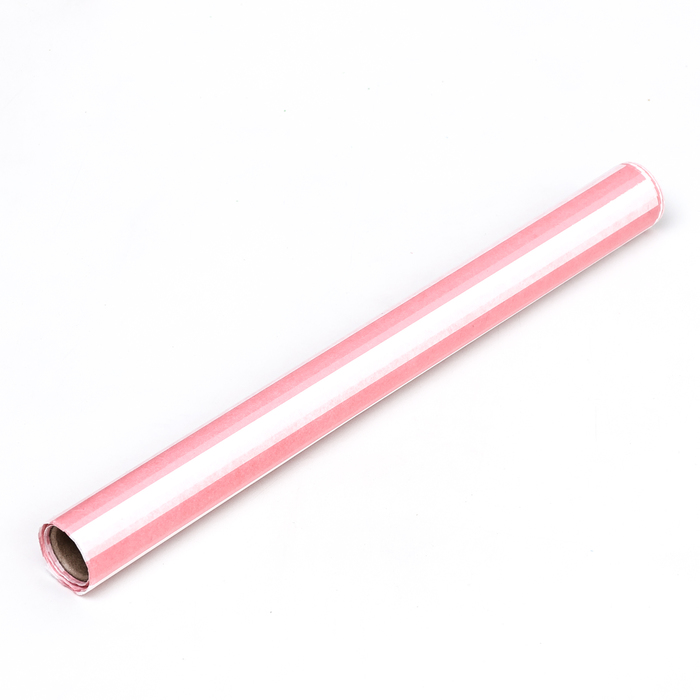 Бумага силиконизированная " Полоски широкие розовые" 0,38 х 5м