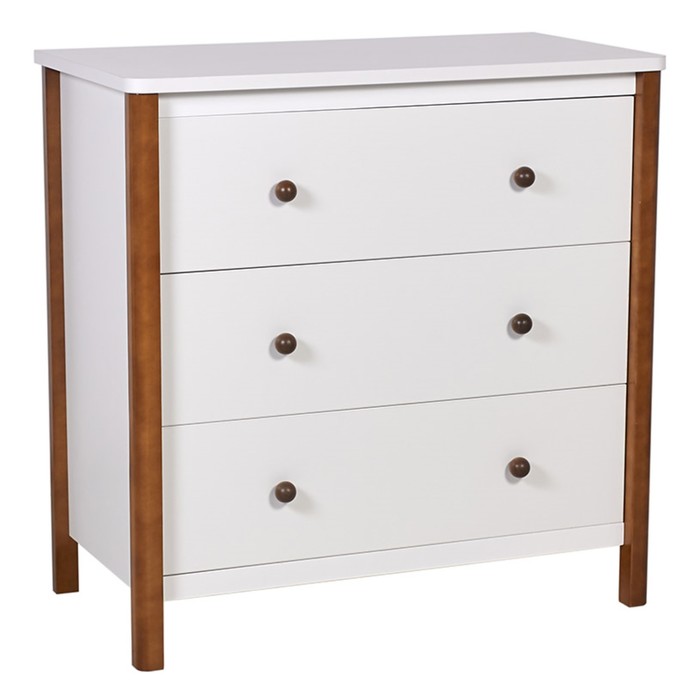 Комод Polini kids Simple 3501, цвет белый-дуб крафт - Фото 1