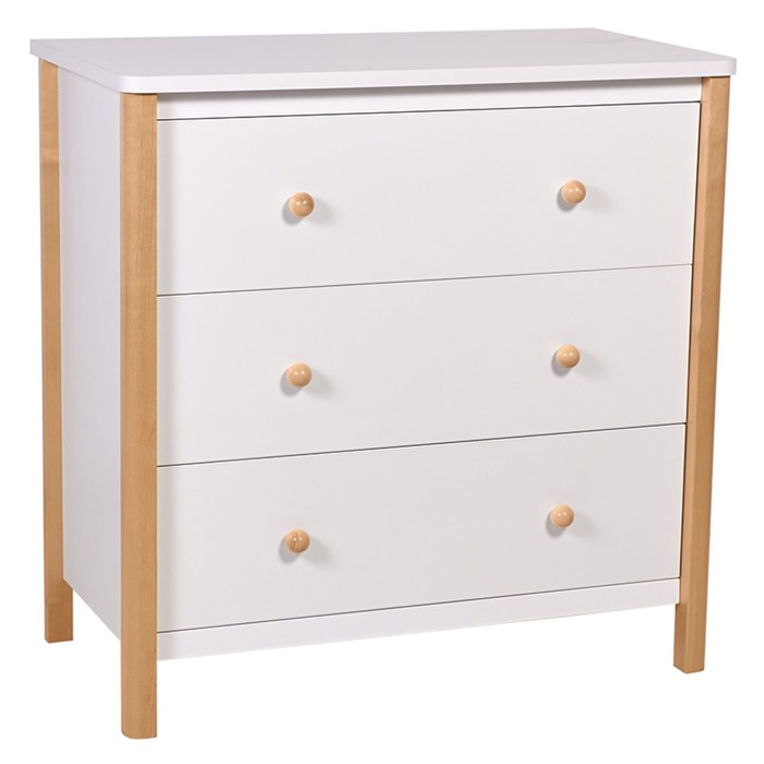 Комод Polini kids Simple 3501, цвет белый-натуральный - Фото 1