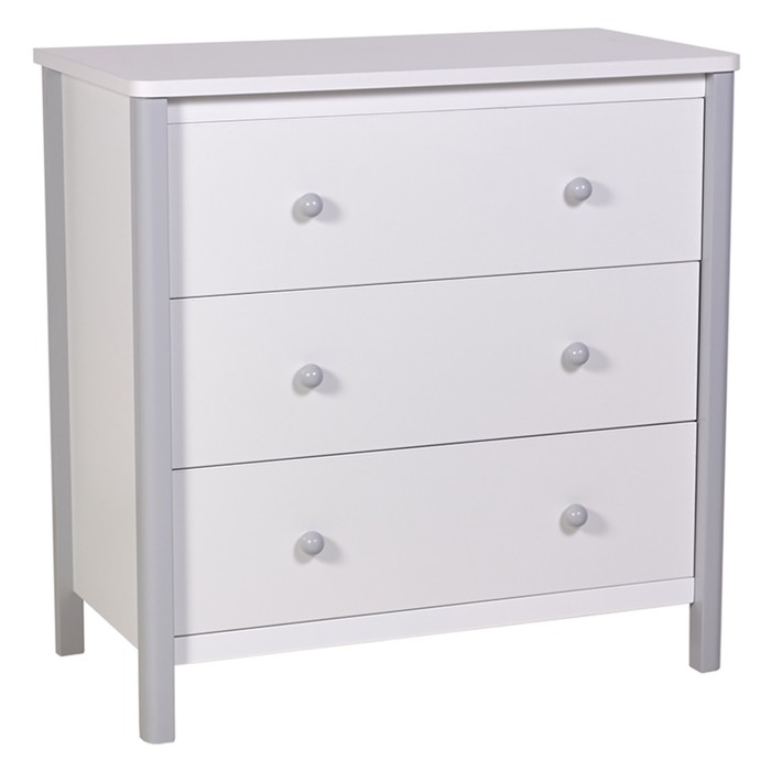 Комод Polini kids Simple 3501, цвет белый-серый - Фото 1