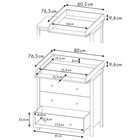 Комод Polini kids Simple 3501, цвет белый-серый - фото 119067116 Комод Polini kids Simple 3501, цвет белый-серый - фото 119067116