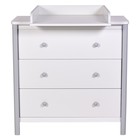 Комод Polini kids Simple 3501, цвет белый-серый - фото 119067103 Комод Polini kids Simple 3501, цвет белый-серый - фото 119067103