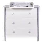 Комод Polini kids Simple 3501, цвет белый-серый - фото 119067107 Комод Polini kids Simple 3501, цвет белый-серый - фото 119067107