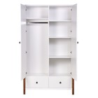 Шкаф двухсекционный Polini kids Simple 3510, с ящиками, цвет белый-дуб крафт 10393971 - фото 319812459