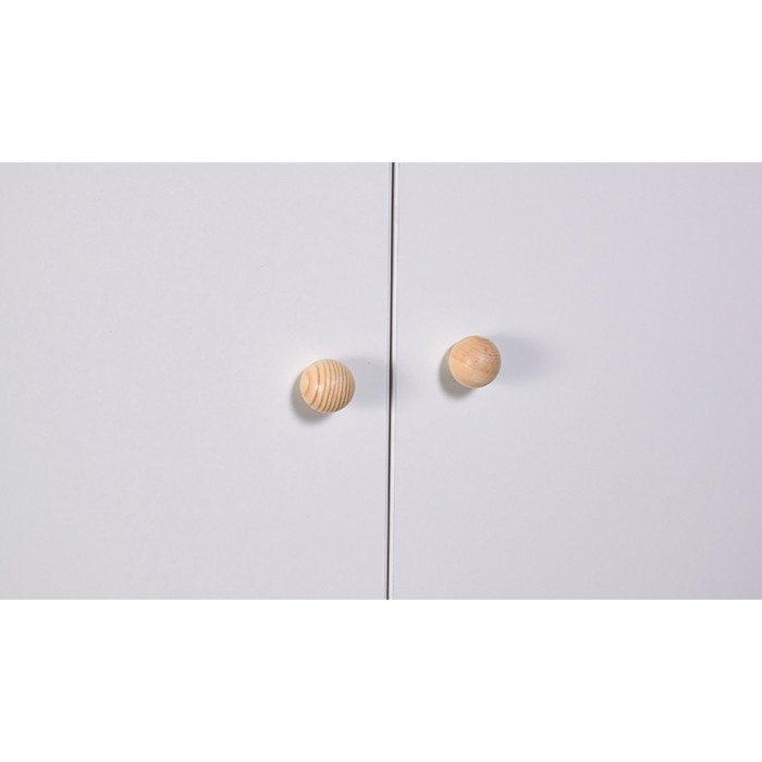 Шкаф двухсекционный Polini kids Simple 3510, с ящиками, цвет белый-натуральный - фото 1927081805