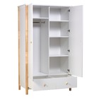 Шкаф двухсекционный Polini kids Simple 3510, с ящиками, цвет белый-натуральный 10393972 - фото 319812474