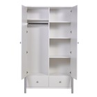 Шкаф двухсекционный Polini kids Simple 3510, с ящиками, цвет белый-серый 10393973 - фото 319812488