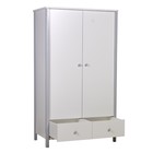 Шкаф двухсекционный Polini kids Simple 3510, с ящиками, цвет белый-серый 10393973 - фото 319812486