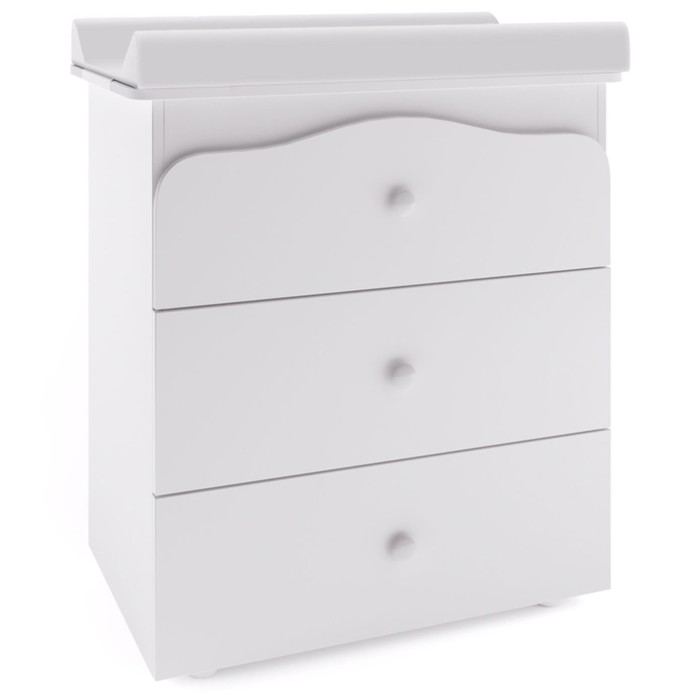 Комод Polini Kids Simple, с ящиками и пеленальной доской, цвет белый-белый