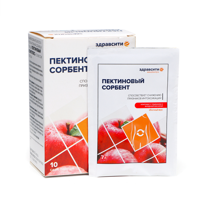 

Пектиновый комплекс "ЗДРАВСИТИ" со вкусо яблока, 10 саше-пакетов
