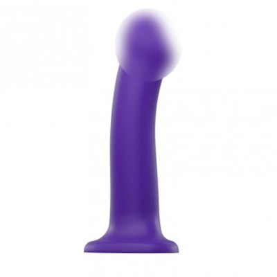 Фаллоимитатор Strap-On-Me Dildo Dual Density Semi-Realistic гнущийся, фиолетовый L, 19 см