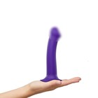 Фаллоимитатор Strap-On-Me Dildo Dual Density Semi-Realistic гнущийся, фиолетовый M, 18 см - Фото 3