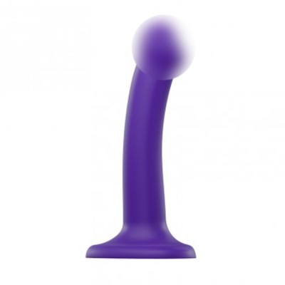Фаллоимитатор Strap-On-Me Dildo Dual Density Semi-Realistic гнущийся, фиолетовый S, 17 см