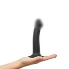 Фаллоимитатор Strap-On-Me Dildo Dual Density Semi-Realistic гнущийся, черный M, 18 см - Фото 5