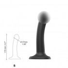 Фаллоимитатор Strap-On-Me Dildo Dual Density Semi-Realistic гнущийся, черный S, 17 см - Фото 3