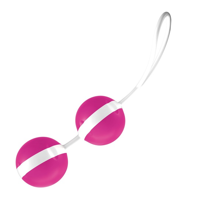 Вагинальные шарики Joyballs Trend ярко розово-белые - Фото 1