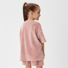 Костюм детский (футболка, шорты) KAFTAN Plushy р.32 (110-116), розовый - Фото 4