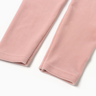Костюм детский (свитшот, лосины) KAFTAN Plushy р.34 (122-128), розовый 10323141 - фото 12178092