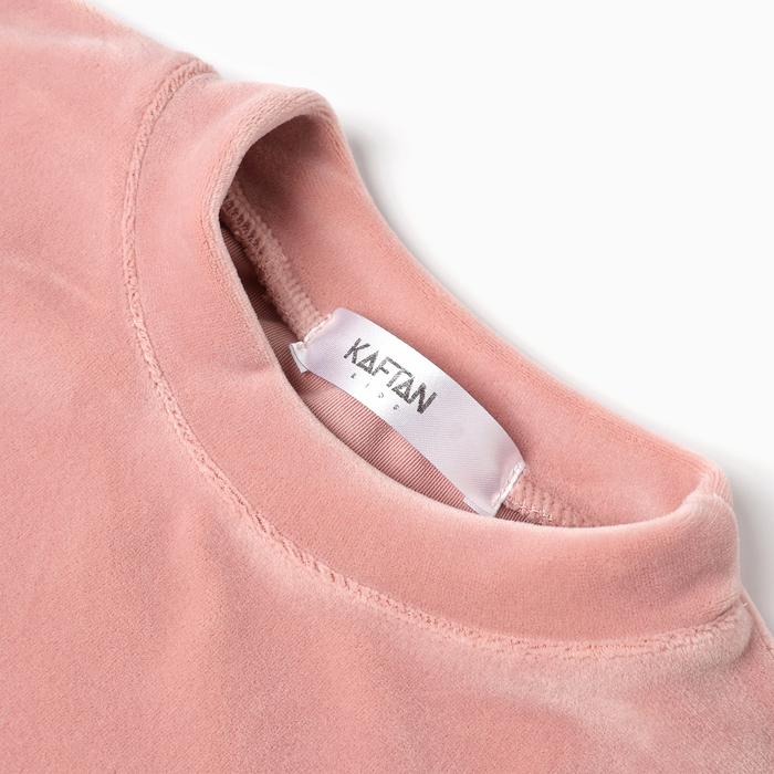 

Костюм детский (свитшот, брюки) KAFTAN Plushy р.30 (98-104), розовый