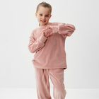 Костюм детский (свитшот, брюки) KAFTAN Plushy р.34 (122-128), розовый 10323145 - фото 13051902