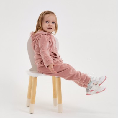 Костюм для девочки (толстовка, брюки) «Крошка Я», рост 74-80 см, розовый