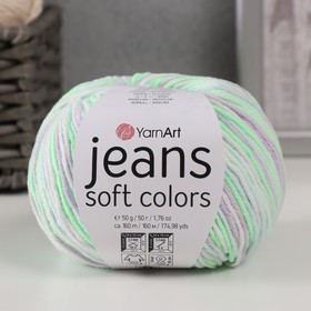 Пряжа "Jeans Soft Colors" 55% хлопок, 45% акрил 160м/50гр (6201) 10372569