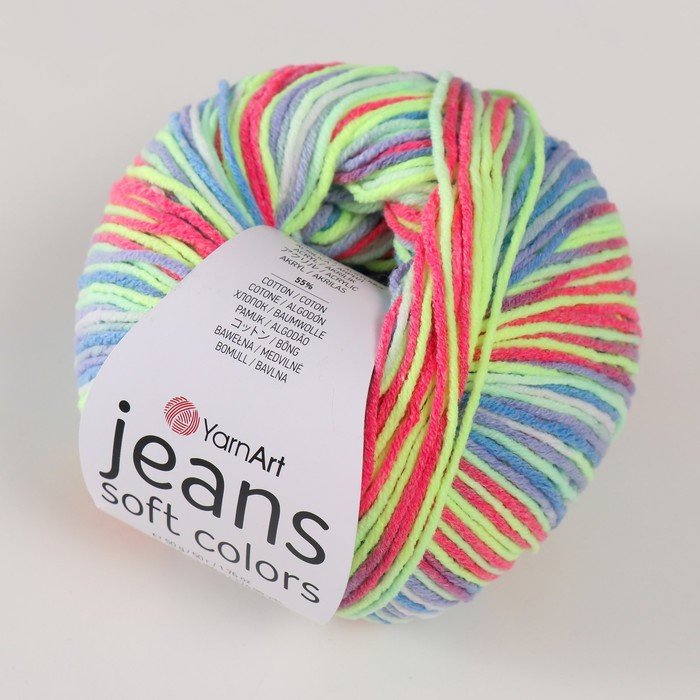 Пряжа "Jeans Soft Colors" 55% хлопок, 45% акрил 160м/50гр (6207)