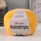 Пряжа "Raindrops" 18% шерсть, 35% полиамид, 47% акрил 115м/50гр (2910 желтый-белый) - фото 321218551