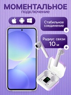 Наушники TWS беспроводные, Mybit VBT 1.18, вкладыши, Bluetooth 5.0, 30/200 мАч, с солнечной панелью, белые - Фото 2