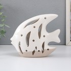Сувенир керамика "Рыба Скалярия" песочно-белый 13х5х11,8 см - фото 321218594
