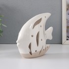 Сувенир керамика "Рыба Скалярия" песочно-белый 13х5х11,8 см - Фото 2