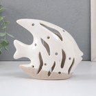 Сувенир керамика "Рыба Скалярия" песочно-белый 13х5х11,8 см - Фото 3