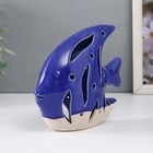 Сувенир керамика "Рыба Скалярия" песочно-синий 13х5х11,8 см - Фото 2