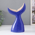 Фигурка керамика «Большой хвост кита», песочно-синий, 13.8×8×22.6 см - Фото 4