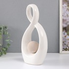 Сувенир керамика "Бесконечность и шар" песочно-белый 14,5х5х25,5 см - Фото 4