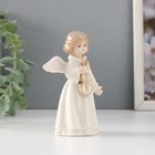 Сувенир керамика "Девочка-ангел со скрипкой" 7х4,6х11 см - Фото 4