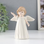 Сувенир керамика "Девочка-ангел в белом платье с протянутой ручкой" 9х5х11,5 см - фото 298445569