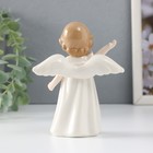 Сувенир керамика "Девочка-ангел в белом платье с протянутой ручкой" 9х5х11,5 см - фото 11213504