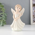Сувенир керамика "Девочка-ангел в белом сарафане" 6,8х4,3х11,5 см - фото 3358857