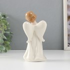 Сувенир керамика "Девочка-ангел в белом платье с голубем" 7,5х6х14,5 см - Фото 3