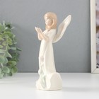 Фигурка керамика «Девочка-ангел в белом платье с розочками», 8.5×5.5×15.5 см - Фото 2