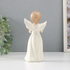 Фигурка керамика «Девочка-ангел в белом платье с сердцем в руках», 6.6×5×15.7 см - Фото 3