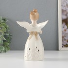 Сувенир керамика свет "Девочка-ангел со сложенными руками" от батареек 9,5х9,5х16,5 см - Фото 4