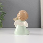 Фигурка керамика «Малышка-ангел с мягким медвежонком», 5.5×5×8.5 см - Фото 3