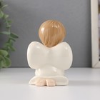 Сувенир керамика "Малыш-ангел с щенком молится" 7,5х6х8,8 см - Фото 3