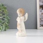 Сувенир керамика "Девочка-ангел в платье с листиками на облаке" 5,7х4х11,5 см - Фото 2